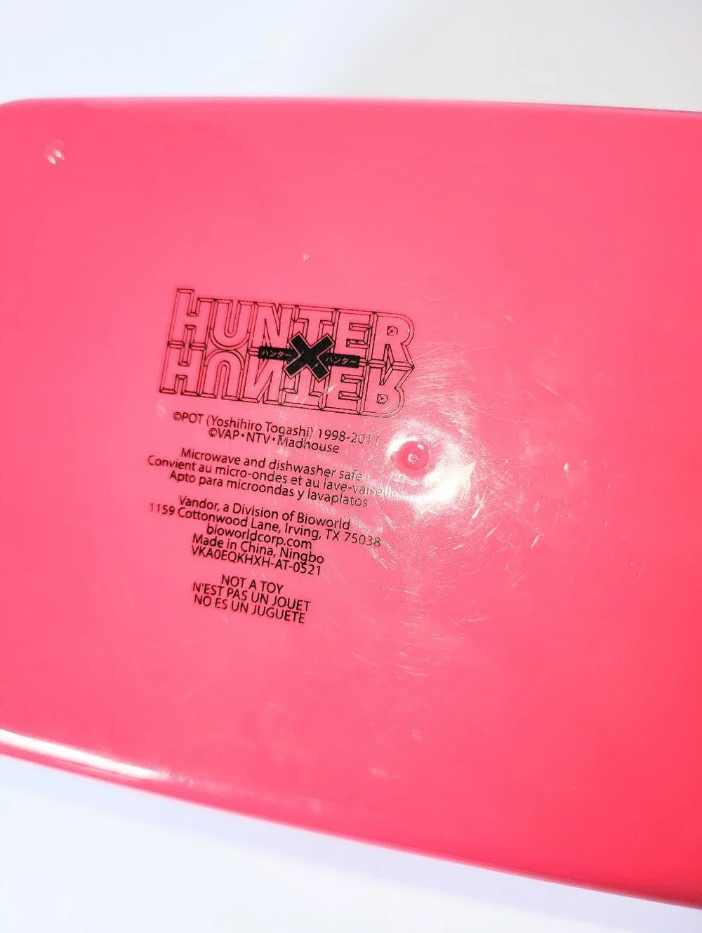 NWOT Hunter X Hunter Bento Lunch Box Anime 3 Compartments Hard Case